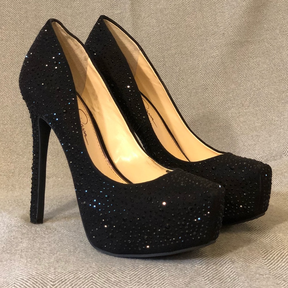 Black Jessica Simpson Rebeca 2 Platform Heels